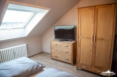 TV/Unterhaltungsangebot in der Unterkunft Auszeit-im-Harz Haus 3 Wohnung 7