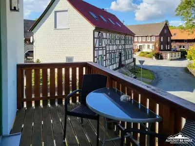 Das Gebäude in dem sich die Ferienwohnung befindet