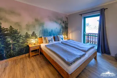 Ein Bett oder Betten in einem Zimmer der Unterkunft Auszeit-im-Harz Haus 5 Wohnung 23