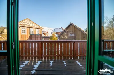 Ein Balkon oder eine Terrasse in der Unterkunft Auszeit-im-Harz Haus 5 Wohnung 25