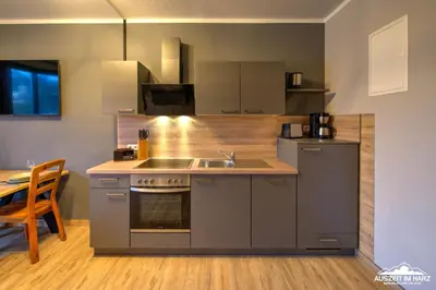 Küche/Küchenzeile in der Unterkunft Auszeit-im-Harz Haus 5 Wohnung 33