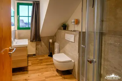 Ein Badezimmer in der Unterkunft Auszeit-im-Harz Haus 5 Wohnung 34