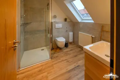 Ein Badezimmer in der Unterkunft Auszeit-im-Harz Haus 5 Wohnung 37