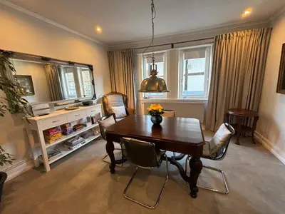 Ein Sitzbereich in der Unterkunft Ambiente am Breiten Tor Apartment 1