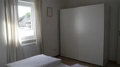 Ein Bett oder Betten in einem Zimmer der Unterkunft Ferienwohnung Bergoase