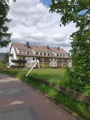 Das Gebäude in dem sich die Ferienwohnung befindet