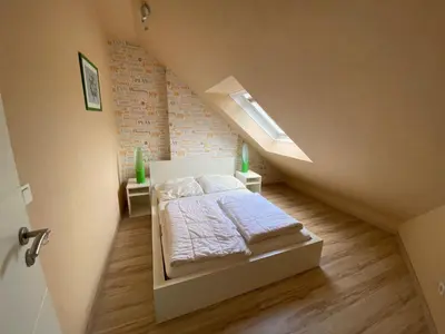 Ein Bett oder Betten in einem Zimmer der Unterkunft Hahnenklee Meine Perle