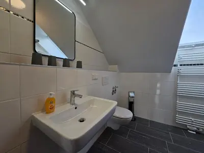 Ein Badezimmer in der Unterkunft Ferienwohnung HBO Abbassian