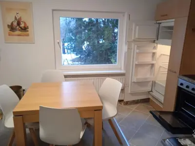Küche/Küchenzeile in der Unterkunft Hexenstube Jorjina - WLAN - Garten- tolles Bad - Garage mit Wallbox- Brockenblick-Wandern -Mountainbike - Motorradurlaub