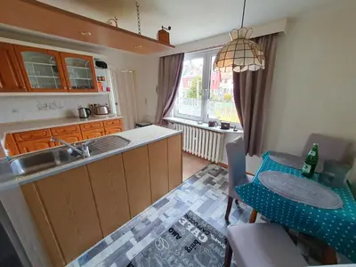 Küche/Küchenzeile in der Unterkunft Haus Harzliebe