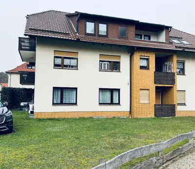 Das Gebäude in dem sich die Ferienwohnung befindet