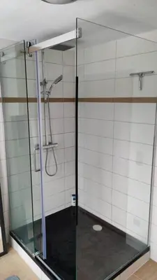 Ein Badezimmer in der Unterkunft Rabenhorst
