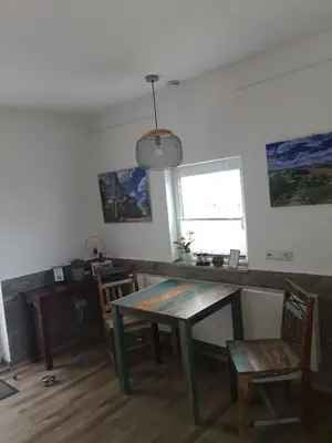 Grundriss der Unterkunft Pauls Hexenhaus Wohnung Hexe mit Fahrrad Garage und Innenhof für Motorräder