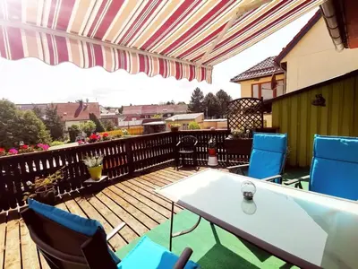 Ein Balkon oder eine Terrasse in der Unterkunft Martina Heydecke Comfortable holiday residence