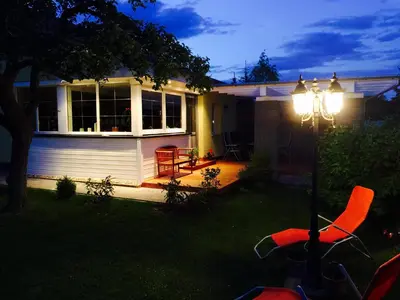 Ein Garten an der Unterkunft Ferienhaus Baldamus in Blankenburg