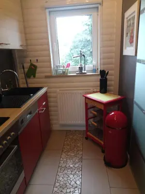 Küche/Küchenzeile in der Unterkunft Ferienhaus Baldamus in Blankenburg