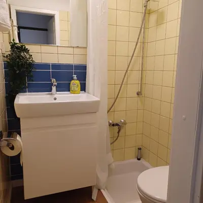 Ein Badezimmer in der Unterkunft Wandertraum