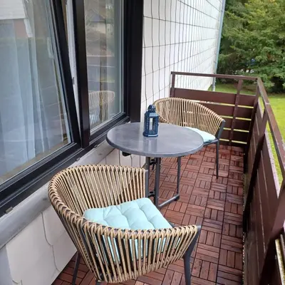 Ein Balkon oder eine Terrasse in der Unterkunft Wandertraum