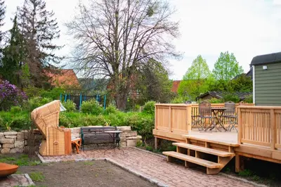 Ein Garten an der Unterkunft Ilsehof Tiny-House Mimi