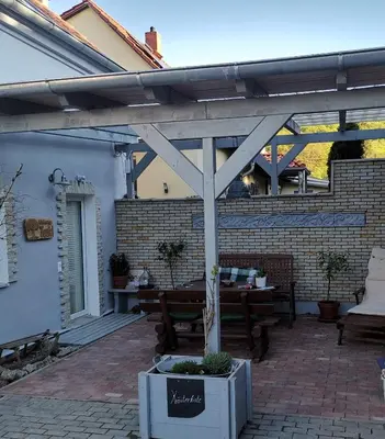 Das Gebäude in dem sich die Ferienwohnung befindet