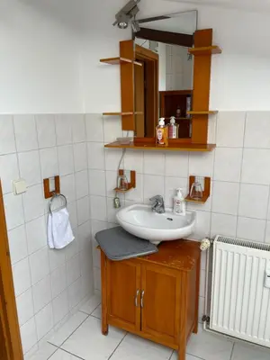 Ein Badezimmer in der Unterkunft Quartier für vier