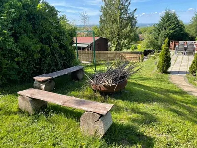 Ein Garten an der Unterkunft Ferienwohnung Osterhöhe
