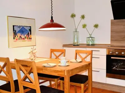 Küche/Küchenzeile in der Unterkunft Ferienwohnung Mester mit Schwimmbad Sauna