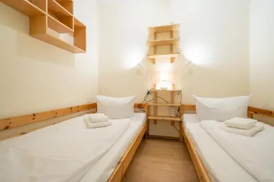 Ein Bett oder Betten in einem Zimmer der Unterkunft Ferienwohnung Harzreise