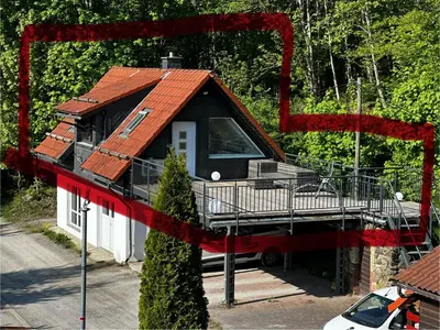Das Gebäude in dem sich die Ferienwohnung befindet
