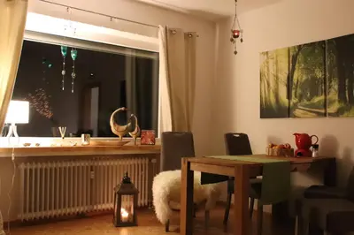 Ein Sitzbereich in der Unterkunft FeWo Happy Harz