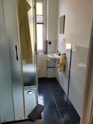 Ein Bett oder Betten in einem Zimmer der Unterkunft Lous Ferienhaus 4