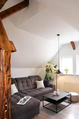 Ein Sitzbereich in der Unterkunft Haus am rauschenden Wasser