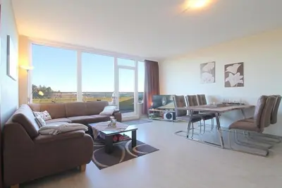 Ein Sitzbereich in der Unterkunft Penthouse 373