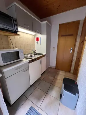 Küche/Küchenzeile in der Unterkunft Gemütliche Ferienwohnung Nr. 2 im Harz für max. 3 Personen