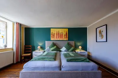 Ein Bett oder Betten in einem Zimmer der Unterkunft 