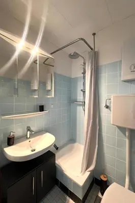 Ein Badezimmer in der Unterkunft Panoramic View Harz