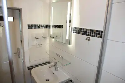 Ein Badezimmer in der Unterkunft Wohnung Julius 5