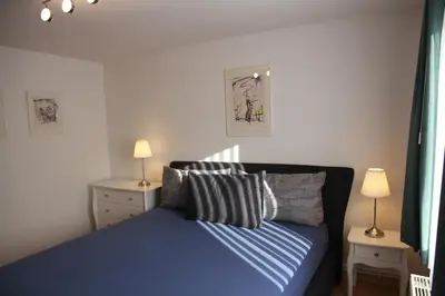 Ein Bett oder Betten in einem Zimmer der Unterkunft Wohnung Julius 5