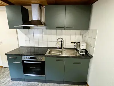 Küche/Küchenzeile in der Unterkunft FeWo Dana im Haus HarzGlück