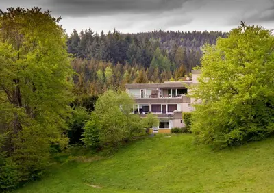 Grundriss der Unterkunft Terrassenhaus Fichtentraum im Harz mit Schwimmbad