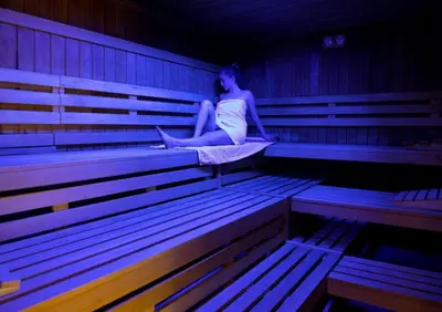 Grundriss der Unterkunft Terrassenhaus Fichtentraum im Harz mit Schwimmbad