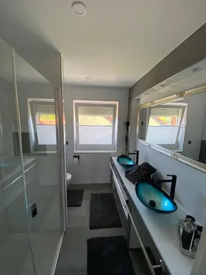 Ein Badezimmer in der Unterkunft Ferienwohnung Harztraum