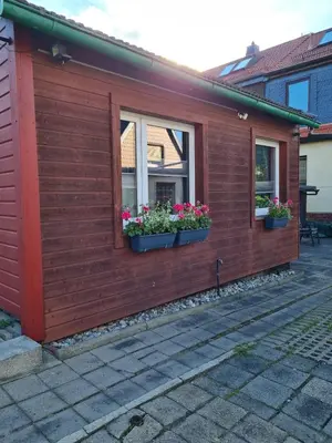 Das Gebäude in dem sich die Ferienwohnung befindet