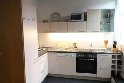 Küche/Küchenzeile in der Unterkunft Ferienapartments am Brocken