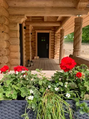 Ein Garten an der Unterkunft FeWo Traumzeit Hahnenkleer Hütte