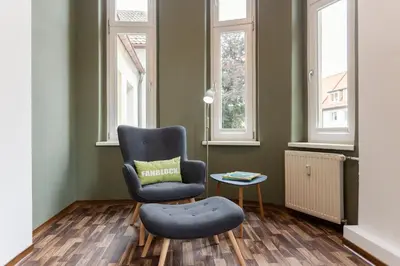 Ein Sitzbereich in der Unterkunft Alte Apotheke