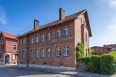 Das Gebäude in dem sich die Pension befindet