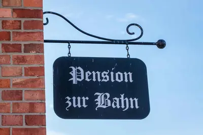 Ein Zertifikat, Auszeichnung, Logo oder anderes Dokument, das in der Unterkunft Pension zur Bahn ausgestellt ist