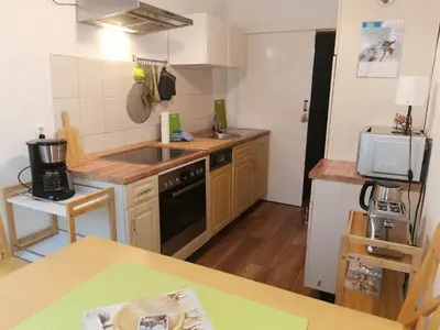 Küche/Küchenzeile in der Unterkunft Ferienwohnung in Wernigerode