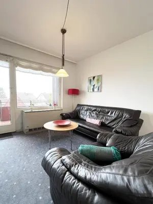 Ein Sitzbereich in der Unterkunft Ferienwohnung Bergliebe